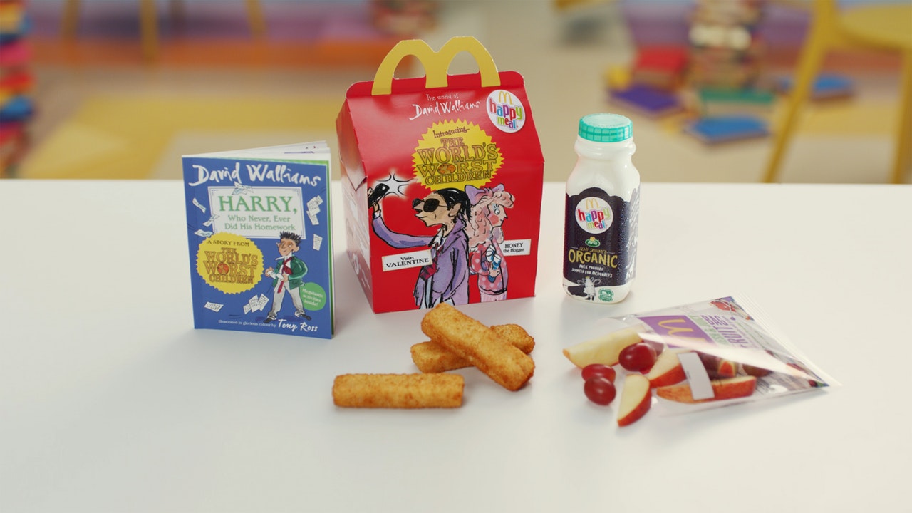 Treat the kids to a happy meal from McDonald's